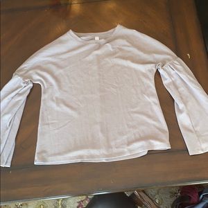 XHILARATION SMALL LONG BELL SLEEVE TOP